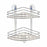 Corner Shelves For shower Transparent Chrome Plastic 26,9 x 26,5 x 19,8 cm (6 Units)