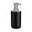 Soap Dispenser Black Bamboo polypropylene 350 ml (6 Units)