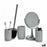 Bath Set Grey polypropylene (6 Units)