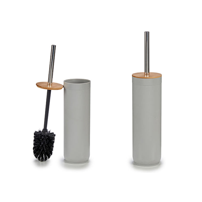Toilet Brush Brown Black Grey Bamboo polypropylene 9,5 x 39 x 9,5 cm (6 Units)