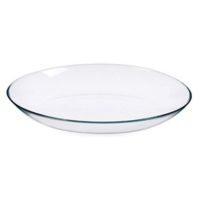 Serving Platter Invitation Oval Transparent Glass 26 x 5 x 34 cm (4 Units)