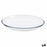 Serving Platter Invitation Oval Transparent Glass 26 x 5 x 34 cm (4 Units)