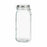 Jar Hermetically sealed Silver Metal 2,1 L 11,3 x 26 x 11,3 cm (12 Units)