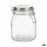 Jar Hermetically sealed Silver Metal 1 L 11,3 x 15 x 11,3 cm (12 Units)