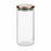 Jar Hermetically sealed Copper Silicone Steel 1,38 L 10,2 x 22,8 x 10,2 cm (12 Units)