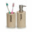 Soap Dispenser Beige Silver Resin 350 ml (12 Units)