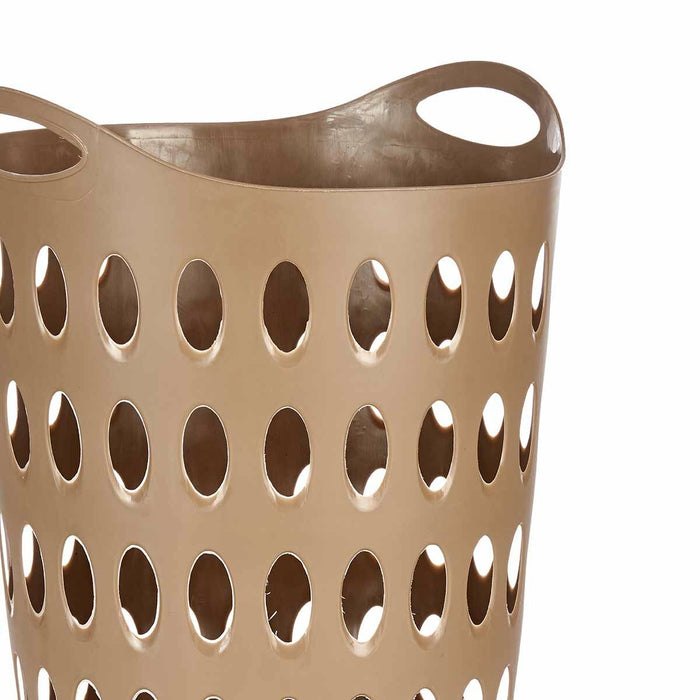 Laundry Basket Beige Plastic 50 L 44 x 56 x 41 cm (12 Units)