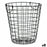 Basket With handles Black Steel 30 x 30 x 30 cm (8 Units)