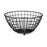 Fruit Bowl Black Steel 28 x 11 x 28 cm (12 Units)