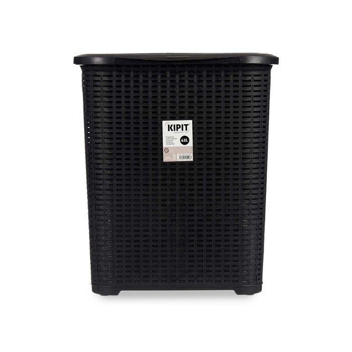 Laundry Basket Anthracite Plastic 42 L 34,5 x 48 x 41 cm (10 Units)