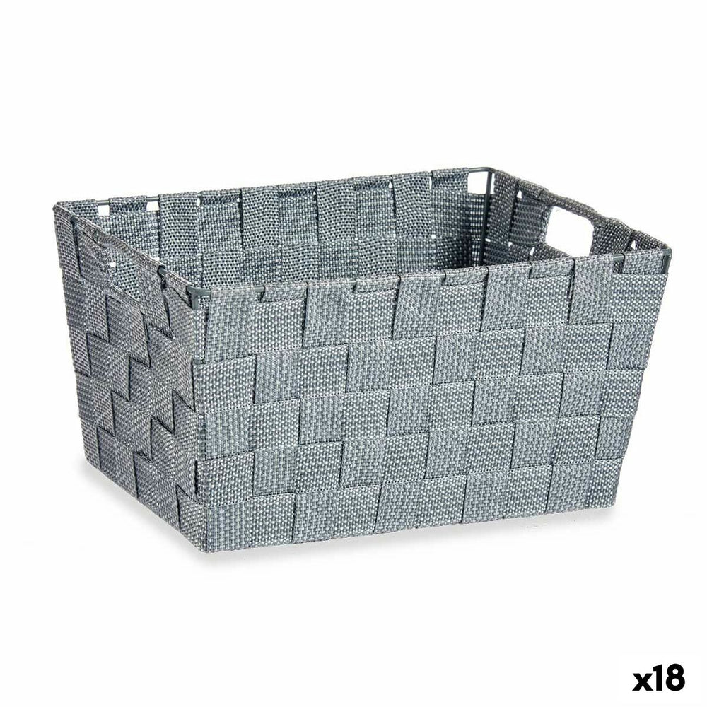 Multi-purpose basket Grey Cloth 5 L 30,4 x 14 x 20 cm (18 Units)