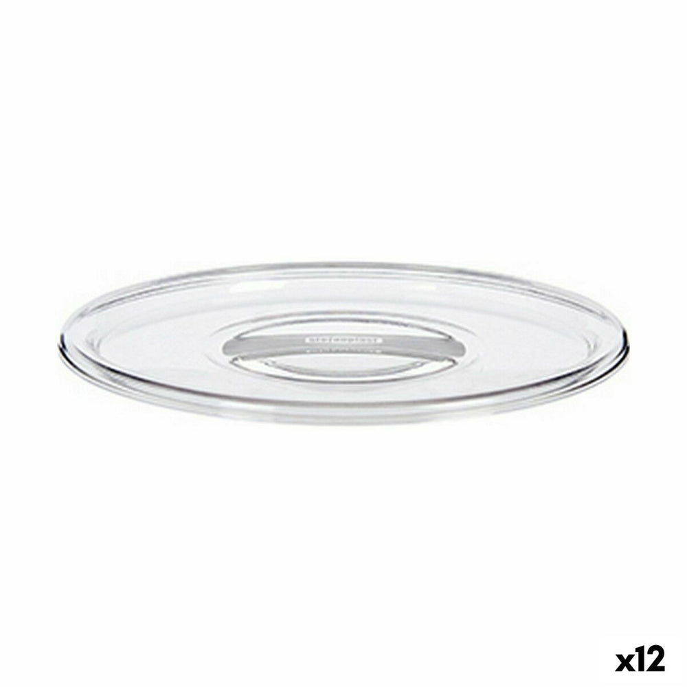 Cover Stefanplast Tosca Transparent Plastic 19,5 x 2 x 19,5 cm (12 Units)