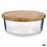 Round Lunch Box with Lid Bamboo 17 x 7 x 17 cm (12 Units)