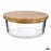 Round Lunch Box with Lid Bamboo 15 x 6,5 x 15 cm (12 Units)