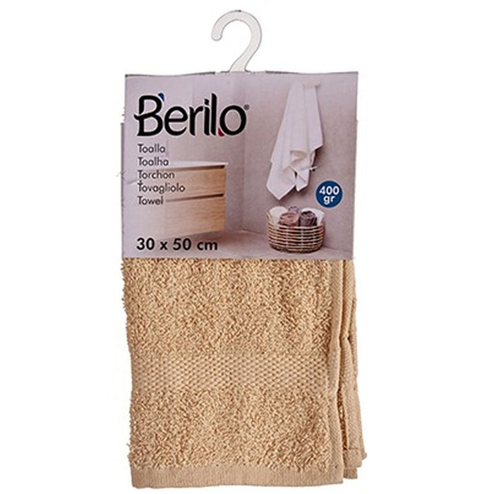 Bath towel Cream 30 x 50 cm (12 Units)