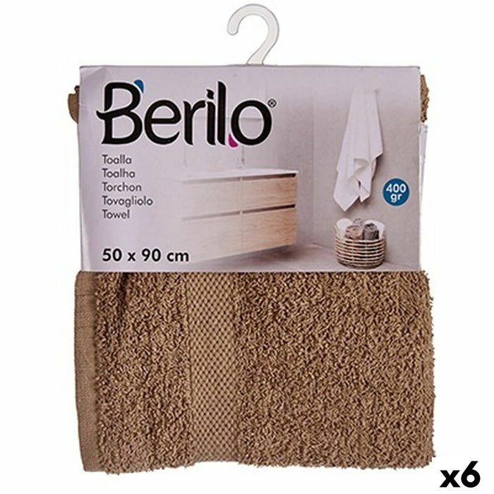 Bath towel Camel 50 x 90 cm (6 Units)