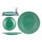 Flat Plate Green Glass 27,5 x 2 x 27,5 cm (6 Units)