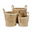 Set of Baskets Natural Straw (2 Units)