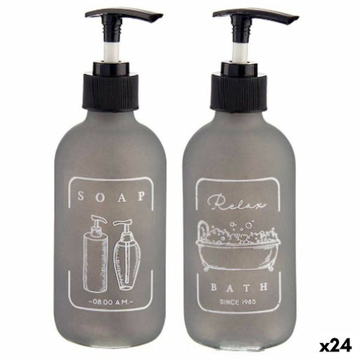 Soap Dispenser Grey Glass polypropylene 250 ml (24 Units)