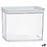 Jar Transparent Silicone polystyrene ABS 2,2 L 10,5 x 16,1 x 21 cm (9Units)