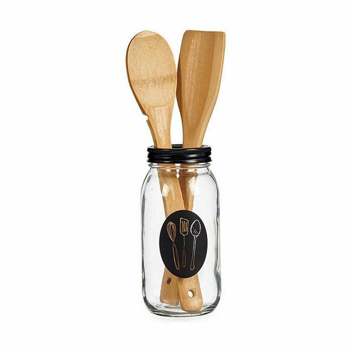 Jar Kitchen Spatula Metal 840 ml 9 x 17 x 9 cm (12 Units)