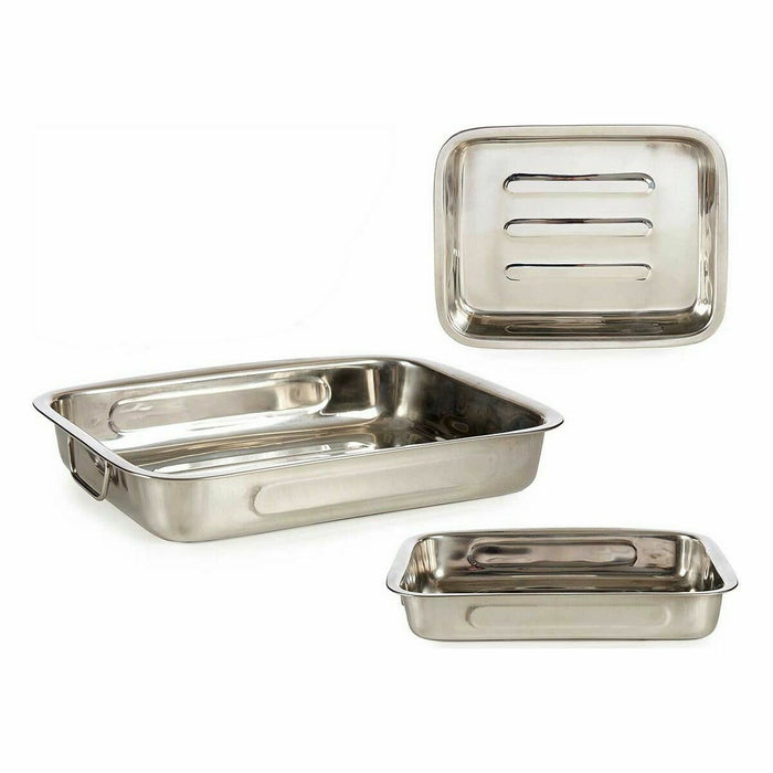 Set of Kitchen Dishes Silver Stainless steel (6 Units)