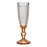 Champagne glass Points Amber Glass 180 ml (6 Units)