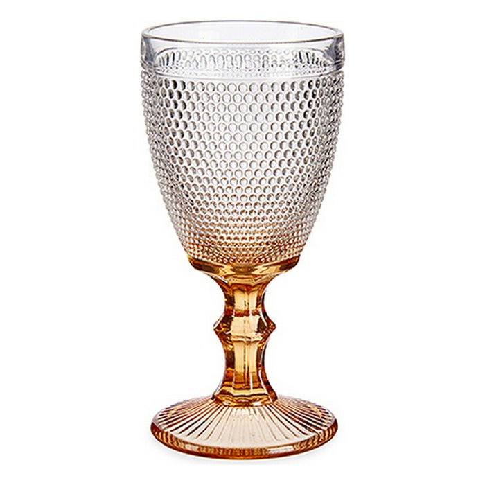 Wine glass Points Amber Glass 330 ml (6 Units)