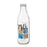 Glass Bottle Milk Transparent Metal Glass 1 L (6 Units)