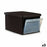 Storage Box with Lid Stefanplast Elegance Side Brown Plastic 29 x 21 x 39 cm (5 Units)