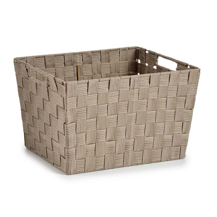 Laundry Basket Beige Cloth 10 L 25 x 20 x 35,5 cm (12 Units)