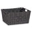 Multi-purpose basket Black Cloth 20 x 14 x 30 cm (18 Units)