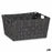 Multi-purpose basket Black Cloth 20 x 14 x 30 cm (18 Units)