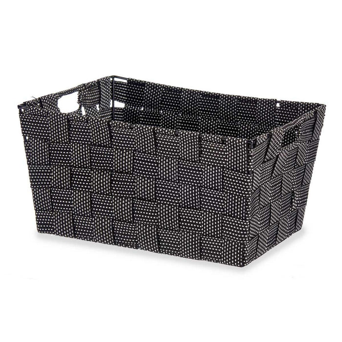 Multi-purpose basket Black Cloth 20 x 14 x 30 cm (18 Units)