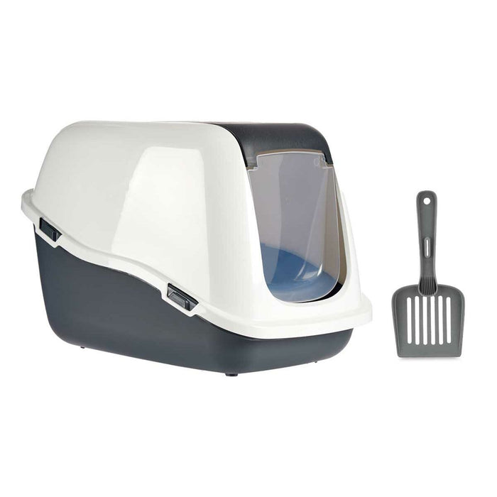 Cat Litter Box White Anthracite Plastic 39,7 x 57 x 39 cm (6 Units)