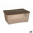 Storage Box with Lid Stefanplast Elegance Brown Plastic 29 x 17 x 39 cm (6 Units)