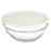 Round Lunch Box with Lid Chefs White 1,7 L 21 x 9 x 21 cm (4 Units)