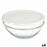 Round Lunch Box with Lid Chefs White 1,7 L 21 x 9 x 21 cm (4 Units)