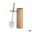 Toilet Brush Tropical Bath White Beige Steel Plastic 9,5 x 37,5 x 9,5 cm (12 Units)