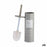 Toilet Brush Beauty Products White Grey Steel Plastic 9,5 x 37,5 x 9,5 cm (12 Units)
