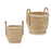 Set of Baskets Natural Straw (4 Units)