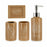 Bath Set Brown Ceramic (12 Units)