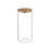 Jar Hermetically sealed Transparent Bamboo 1,8 L 10,3 x 25,3 x 10,3 cm (12 Units)