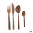 Cutlery Set Rose gold Stainless steel (12 Units)