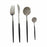 Cutlery Set Black Silver Stainless steel (12 Units)