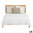 Bedspread (quilt) 240 x 260 cm Geometric White (4 Units)