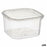 Rectangular Lunchbox with Lid Transparent polypropylene 750 ml 12,8 x 7,5 x 13,5 cm (24 Units)