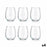 Set of glasses Amber Transparent Glass 350 ml (4 Units)