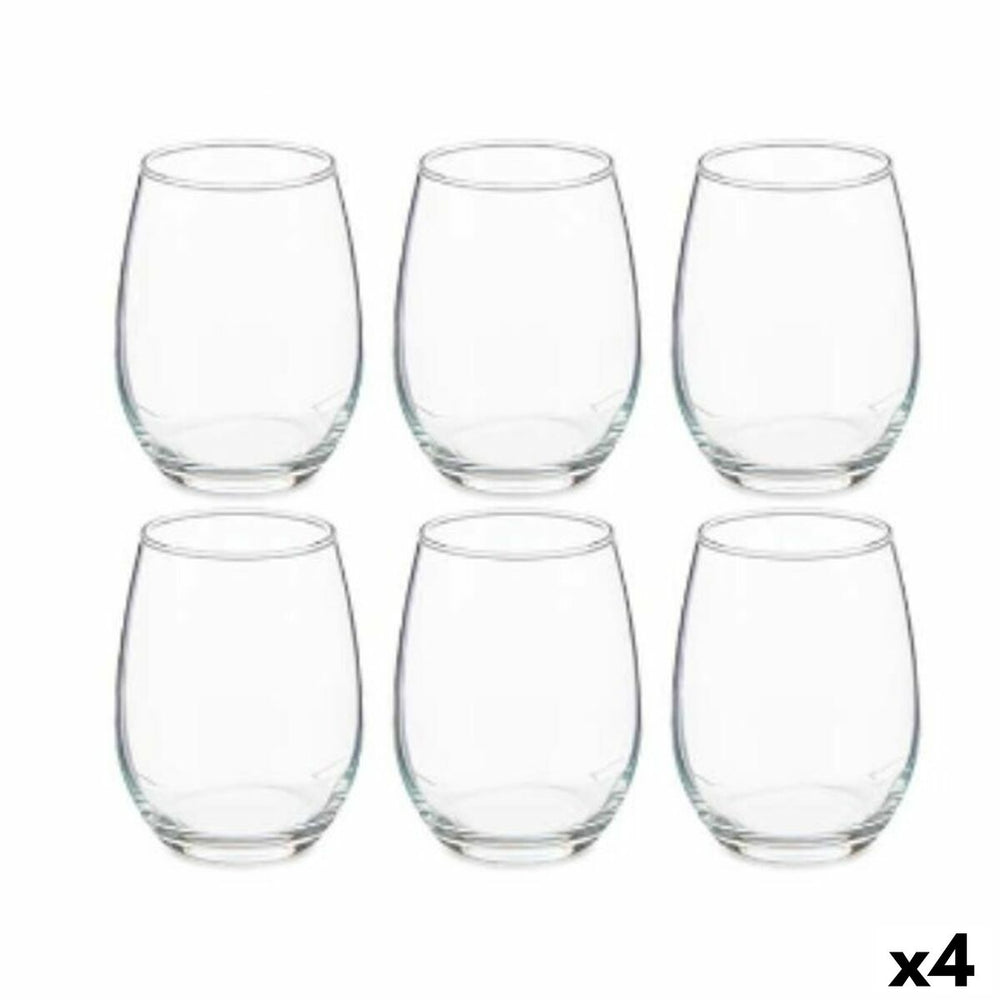 Set of glasses Amber 570 ml Transparent Crystal (4 Units)