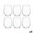 Set of glasses Amber 570 ml Transparent Crystal (4 Units)